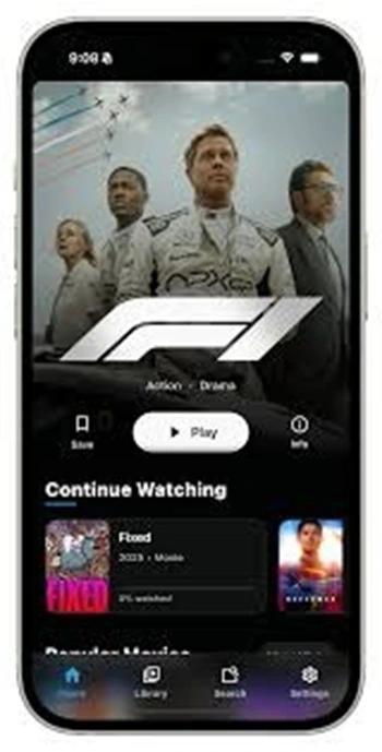 Nuvio app built-in video player with subtitle controls